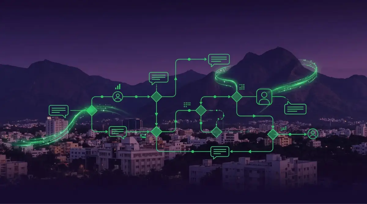 WhatsApp Automation Coimbatore dashboard by Botsense