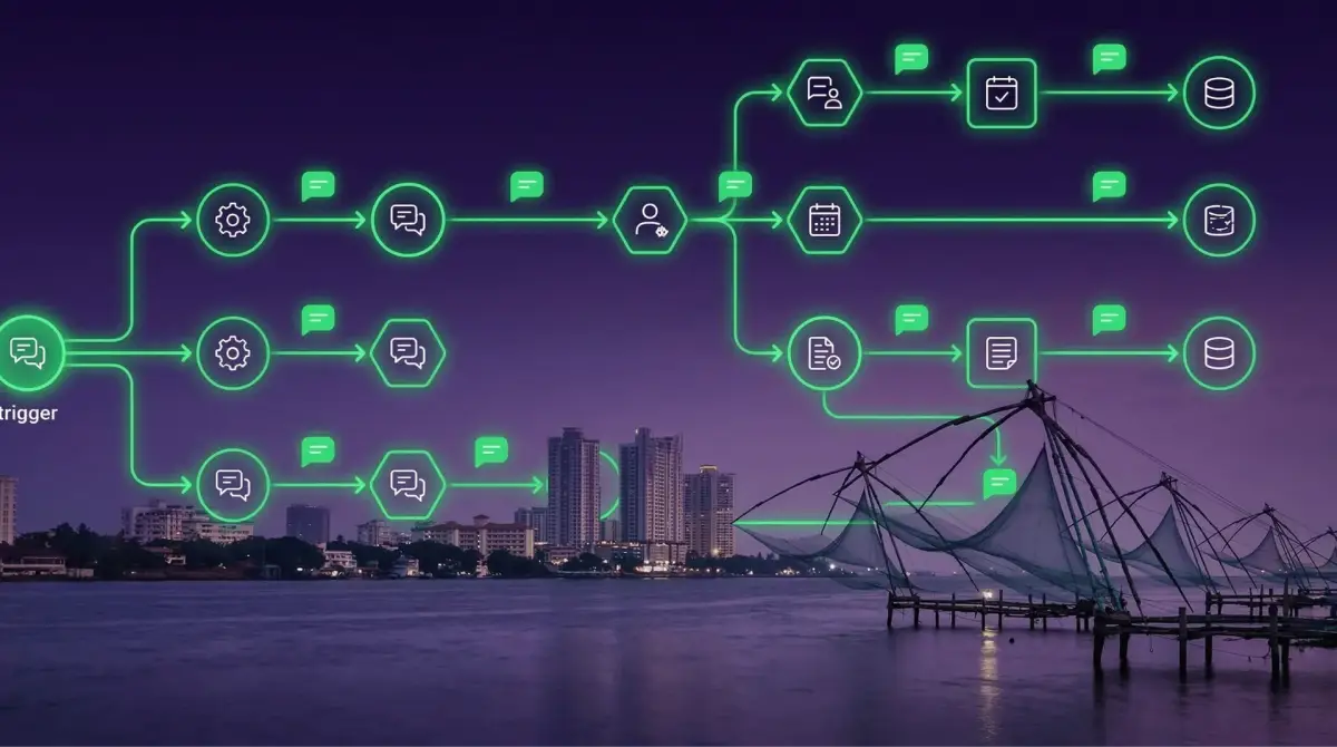 WhatsApp Automation Kochi dashboard by Botsense