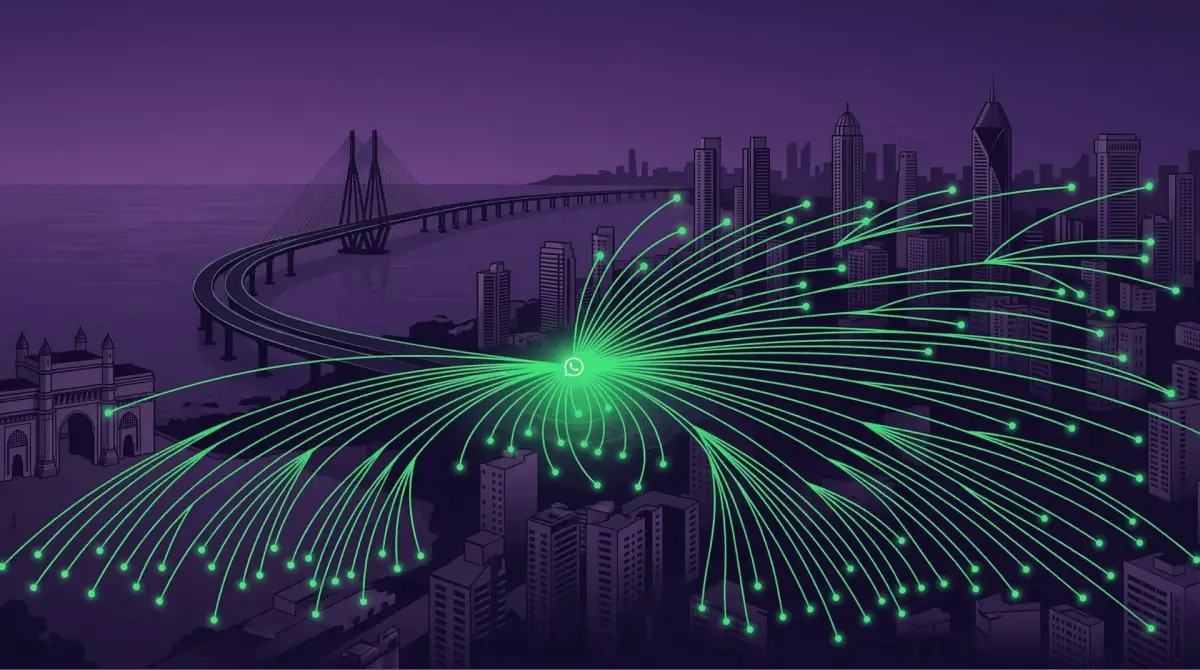 WhatsApp Broadcasting Mumbai dashboard by Botsense