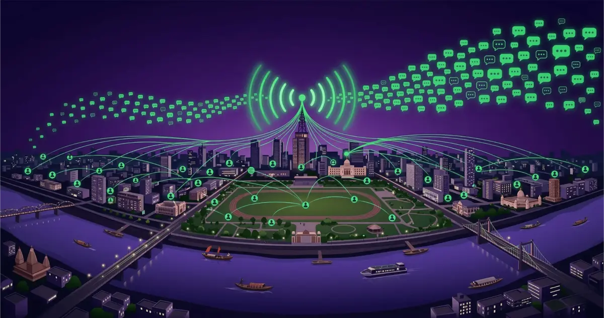 WhatsApp Broadcasting Patna dashboard by Botsense