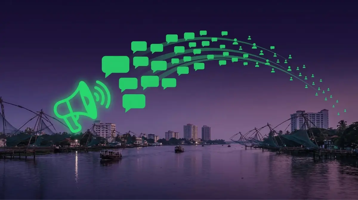 WhatsApp Bulk Messaging Kochi dashboard by Botsense