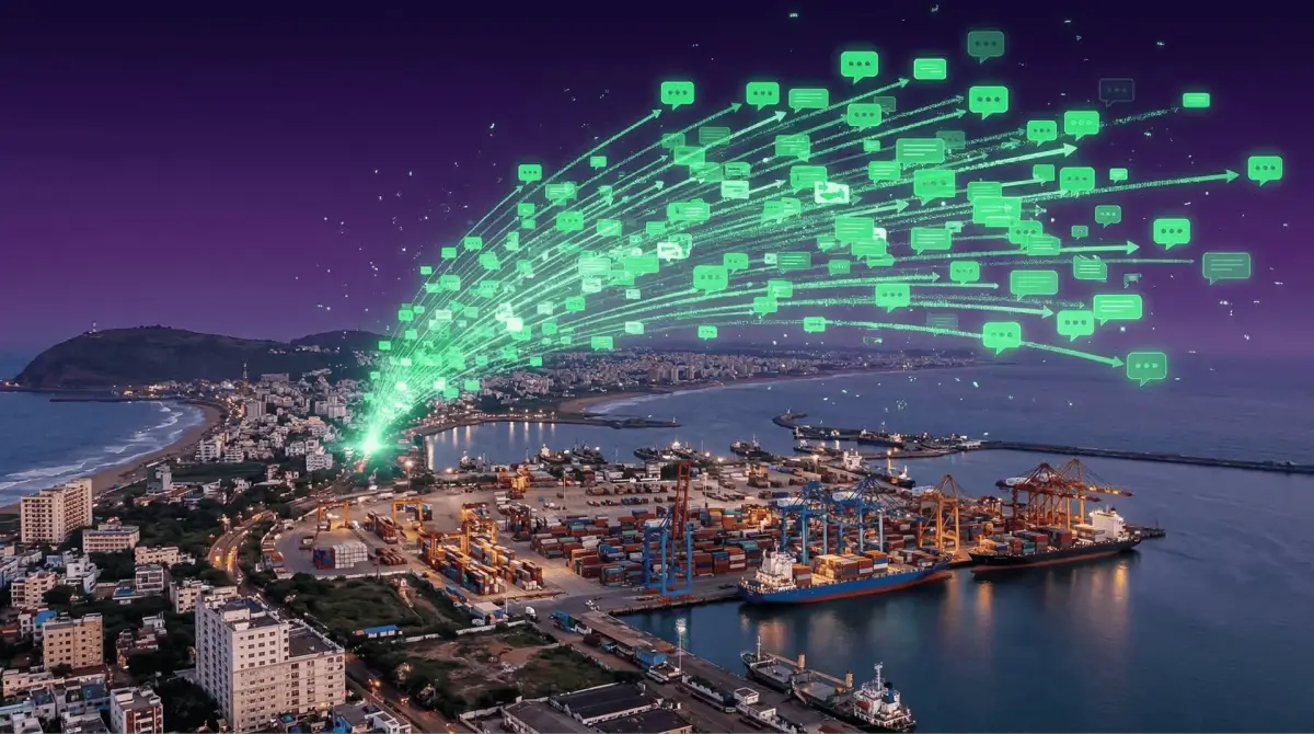 WhatsApp Bulk Messaging Visakhapatnam dashboard by Botsense