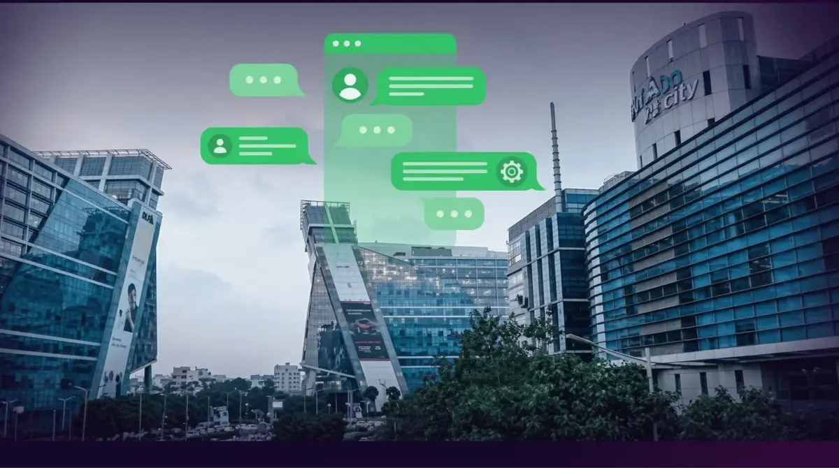 WhatsApp Chatbot Gurgaon dashboard by Botsense