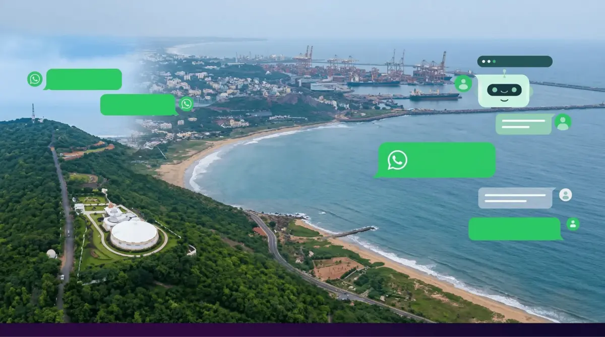 WhatsApp Chatbot Visakhapatnam dashboard by Botsense