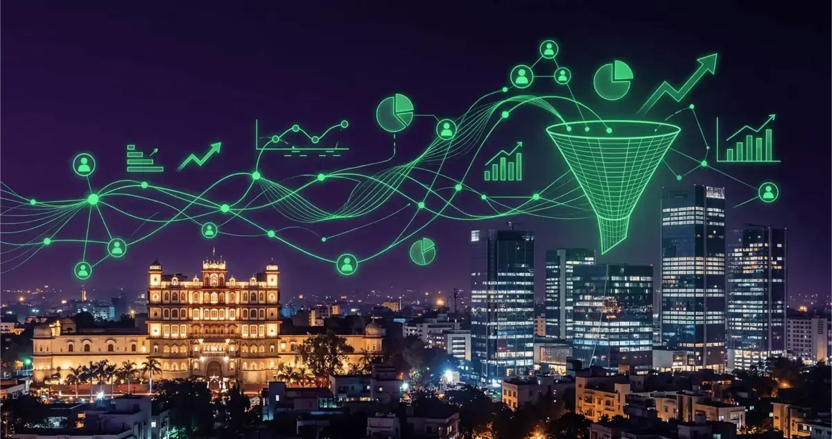 WhatsApp CRM Indore dashboard by Botsense