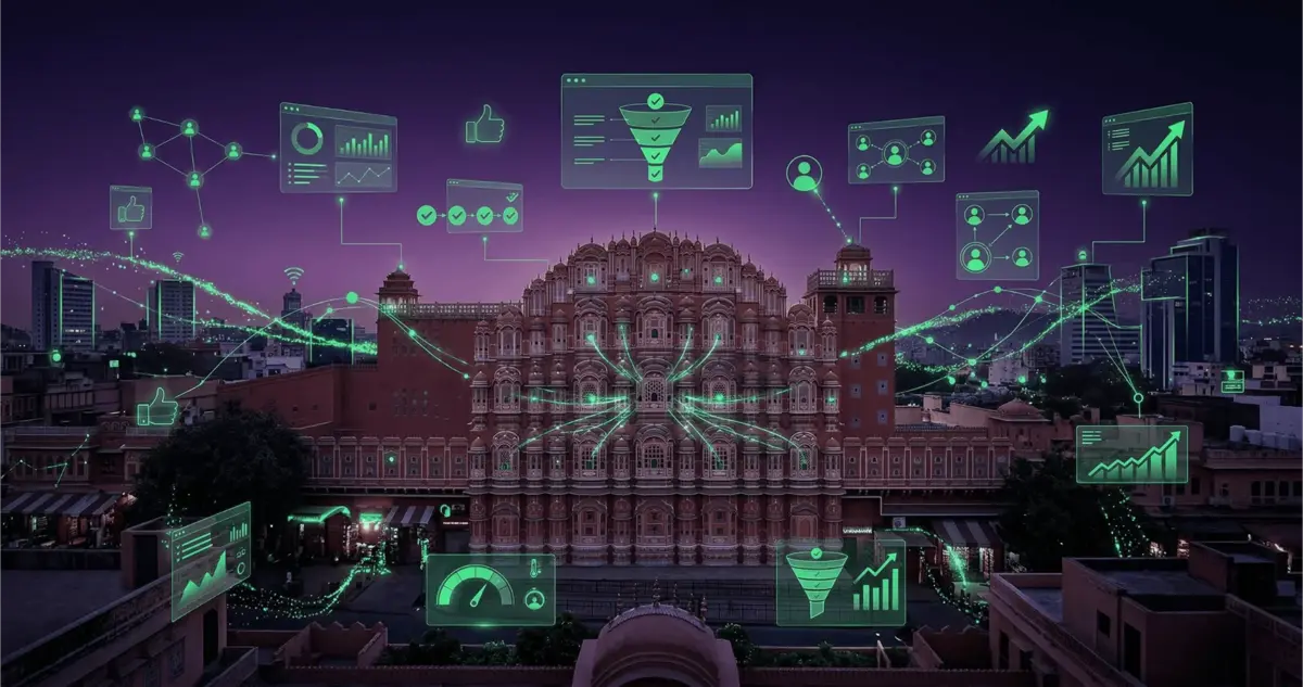 WhatsApp CRM Jaipur dashboard by Botsense