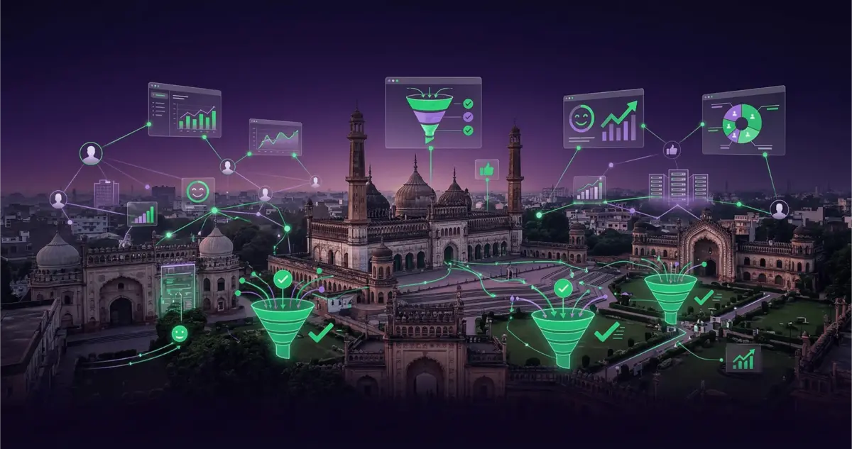 WhatsApp CRM Lucknow dashboard by Botsense