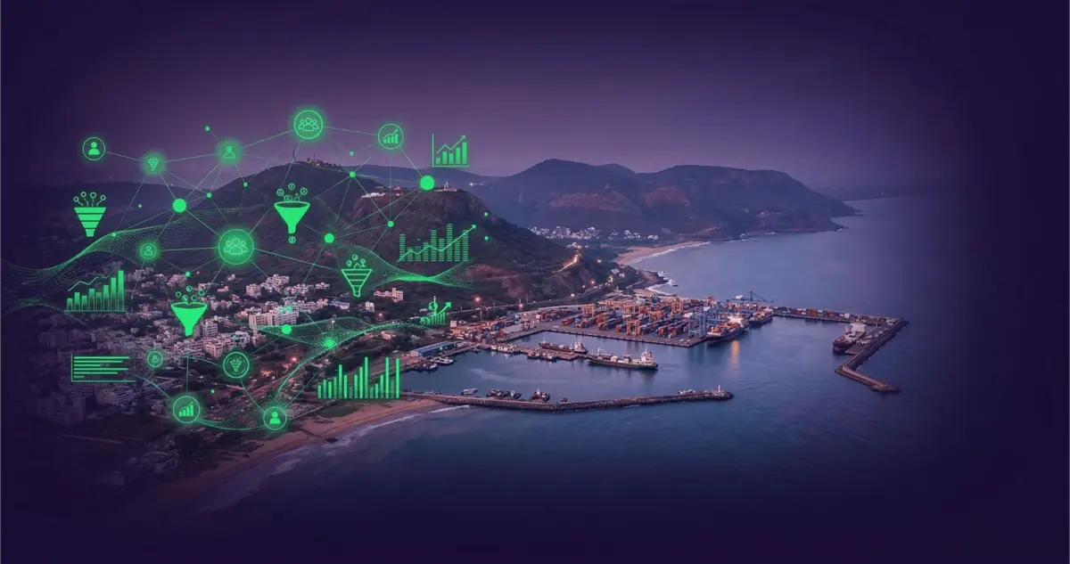 WhatsApp CRM Visakhapatnam dashboard by Botsense