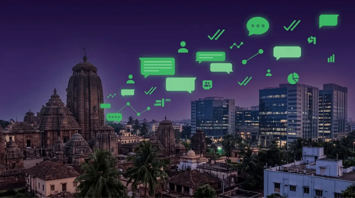 WhatsApp Marketing Bhubaneswar dashboard by Botsense