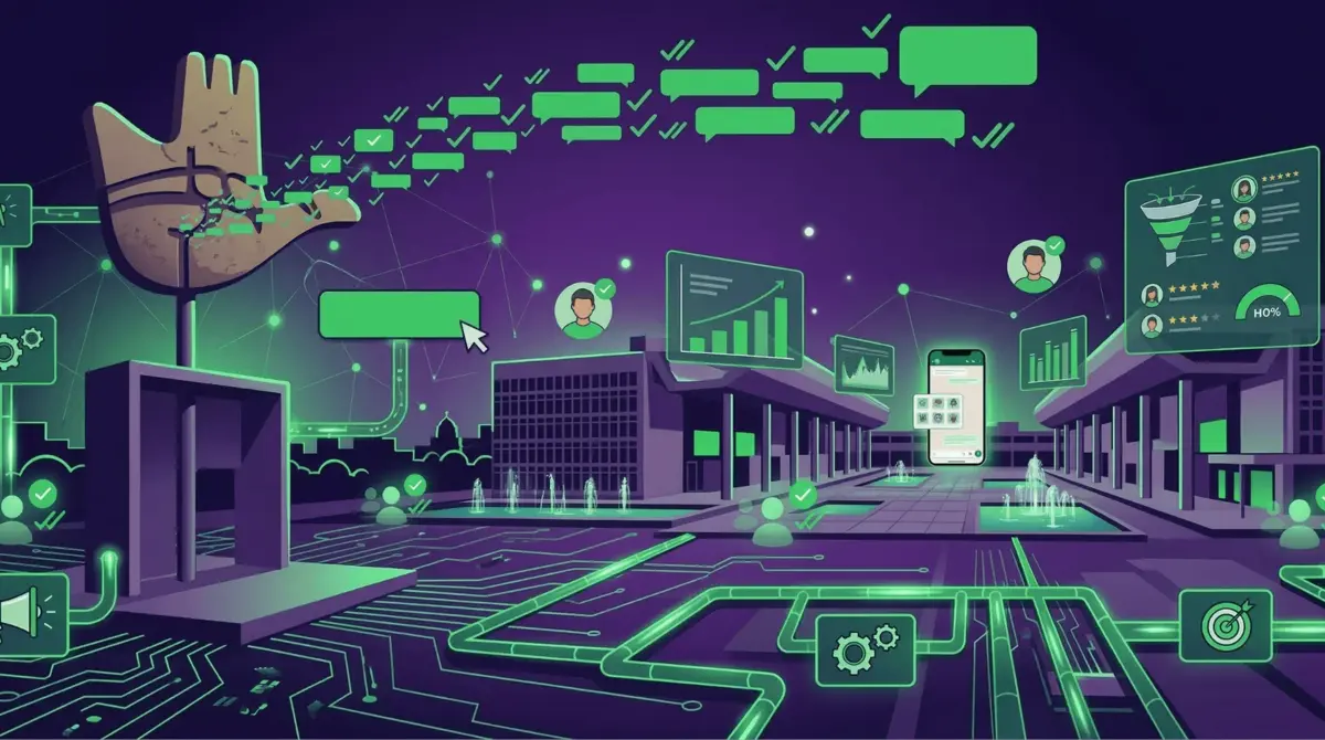 WhatsApp Marketing Chandigarh dashboard by Botsense