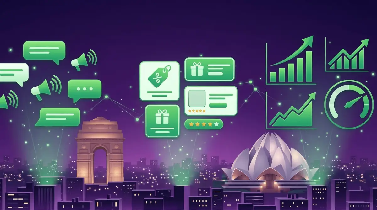 WhatsApp Marketing Delhi dashboard by Botsense