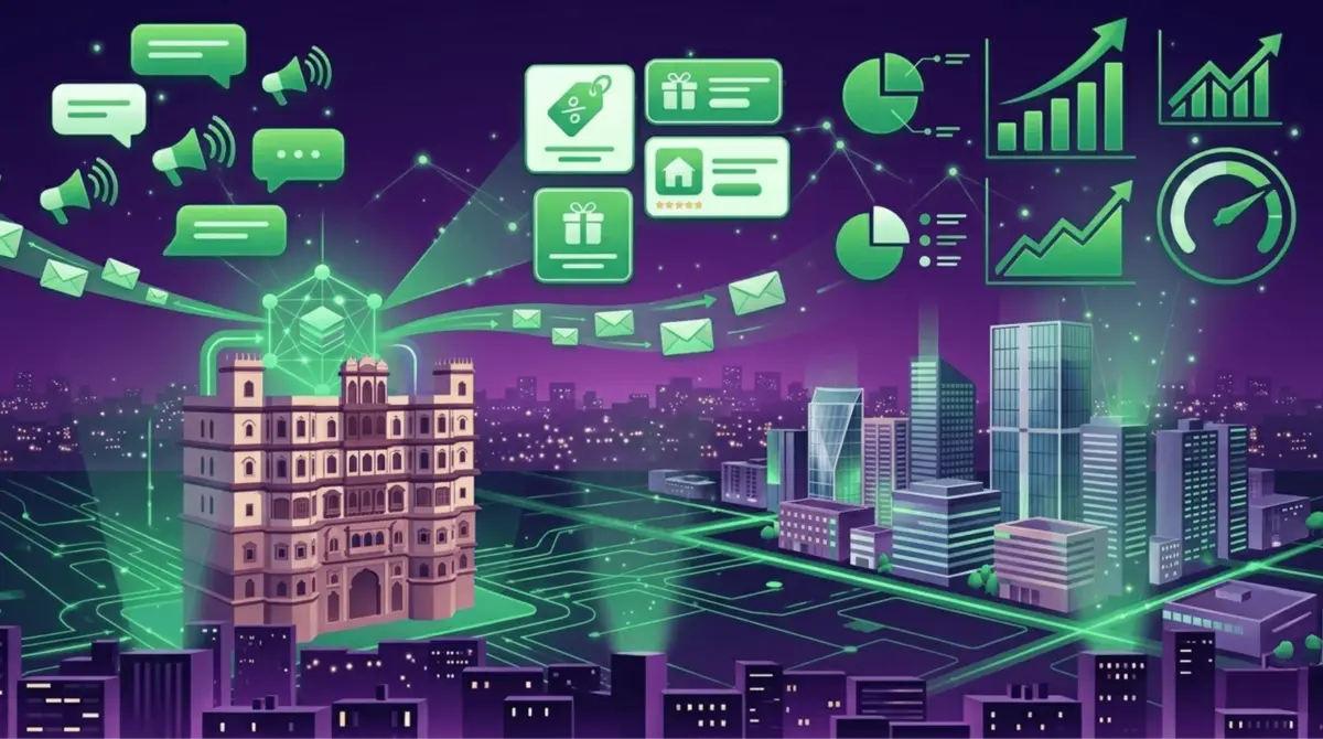 WhatsApp Marketing Indore dashboard by Botsense