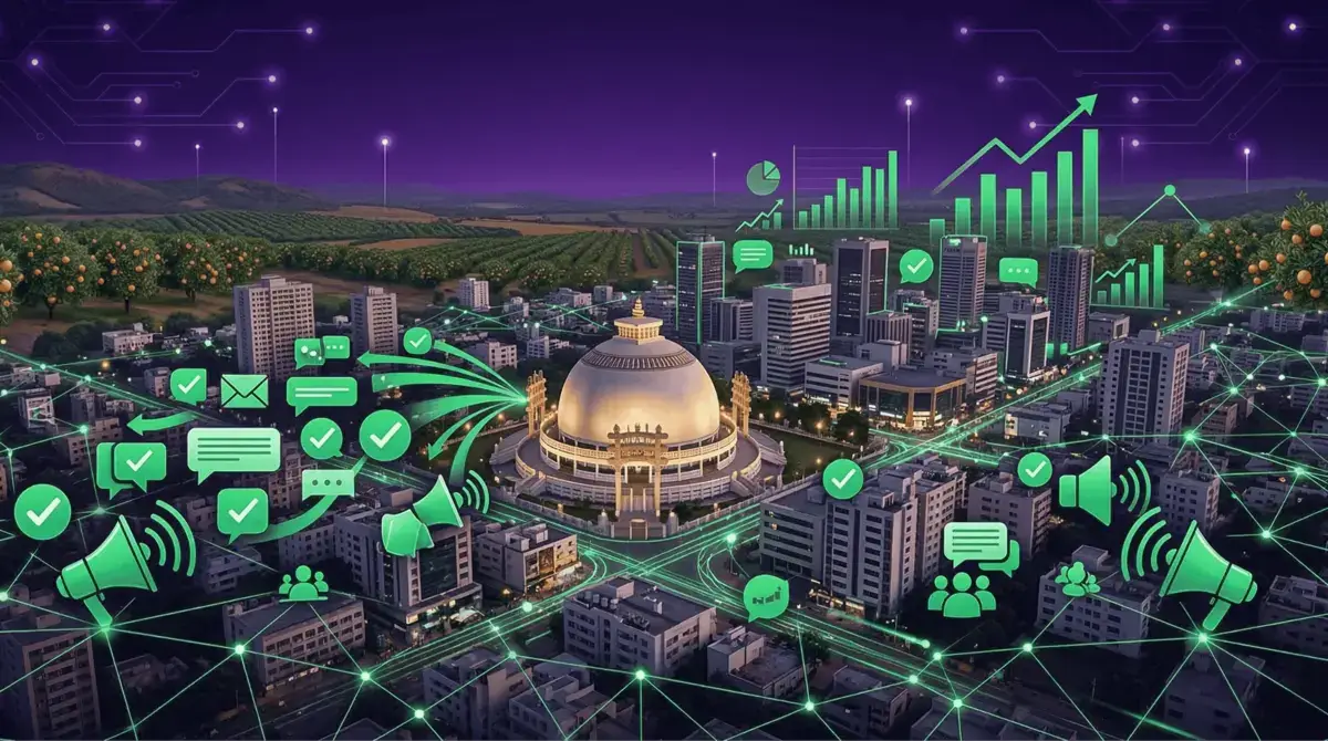 WhatsApp Marketing Nagpur dashboard by Botsense