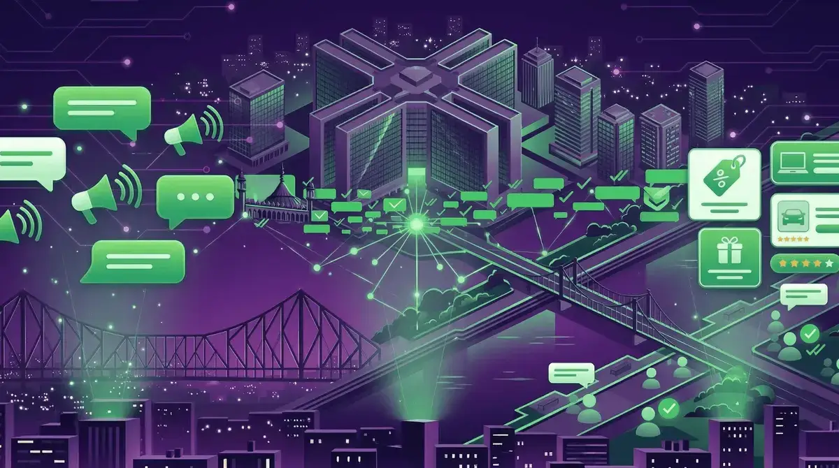 WhatsApp Marketing Surat dashboard by Botsense