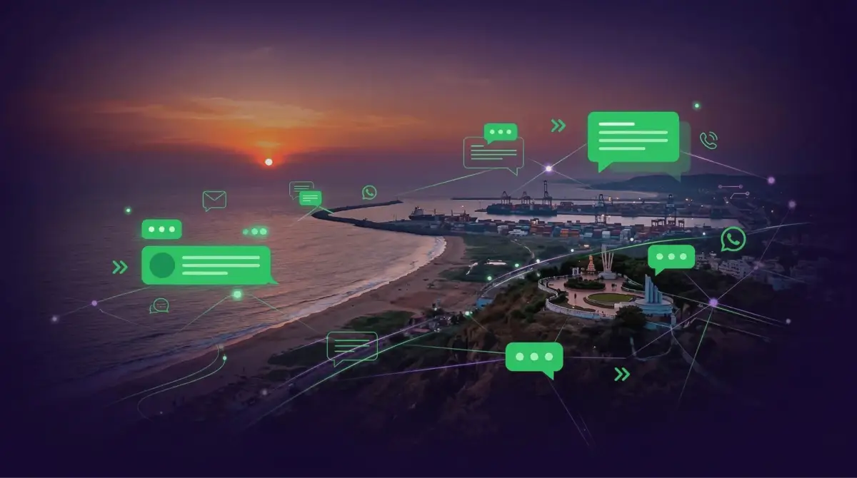 WhatsApp Marketing Visakhapatnam dashboard by Botsense