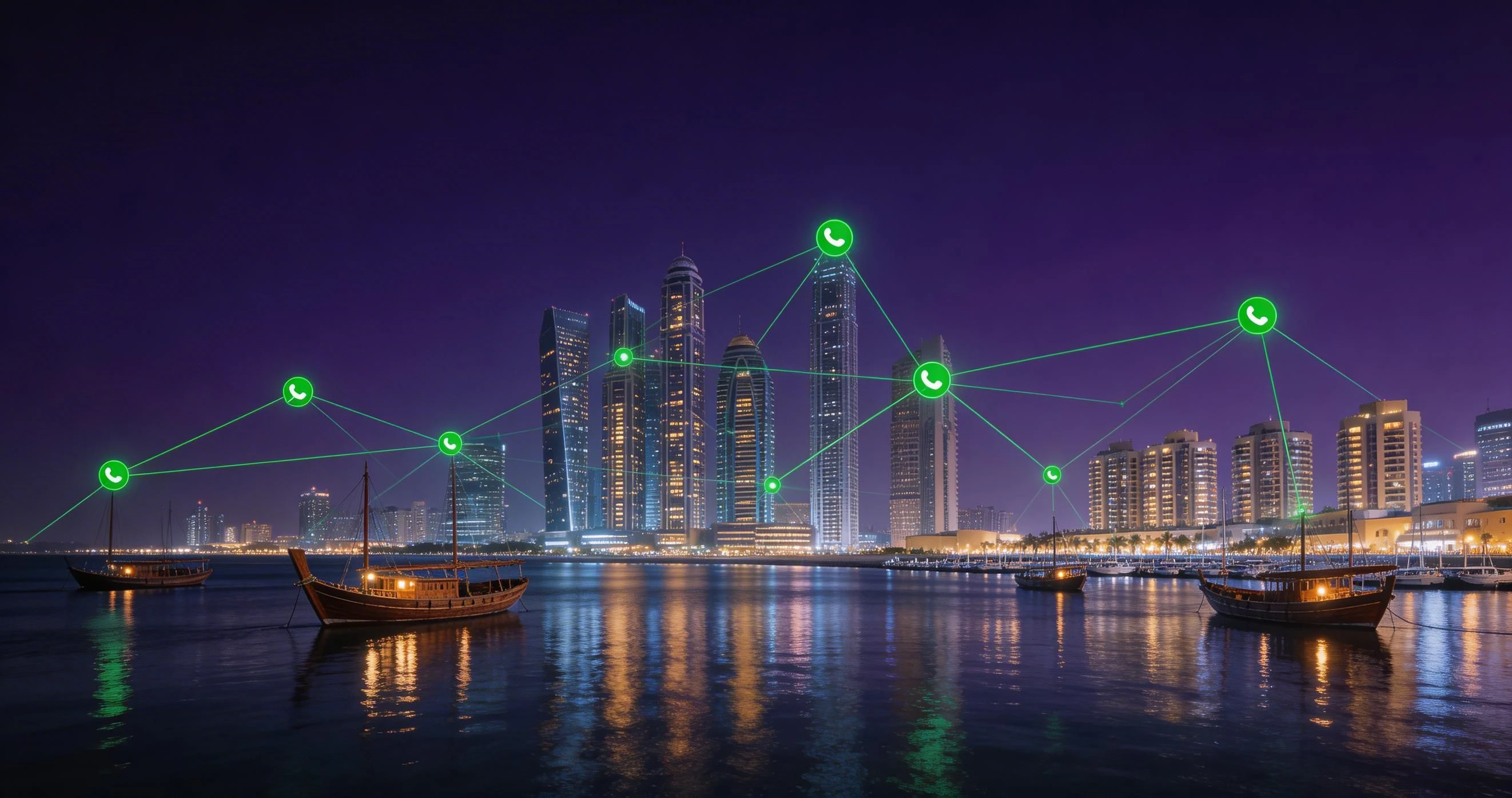 whatsapp api qatar - Botsense dashboard showing UAE business conversations